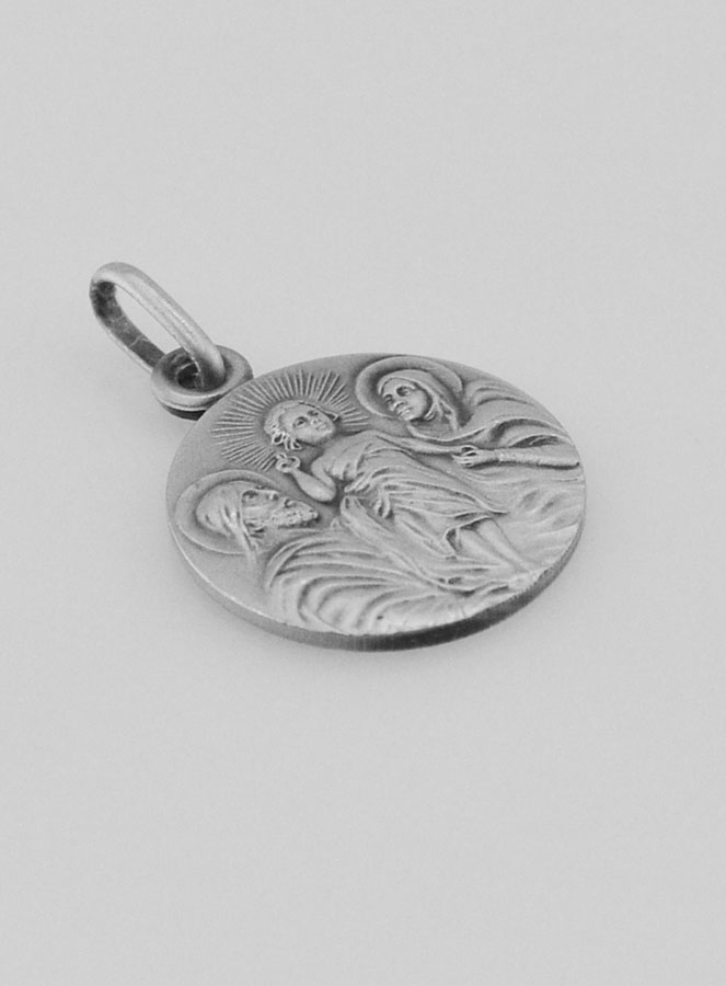 Medaglia Sacra Famiglia in Argento - 17 mm (pic 3)