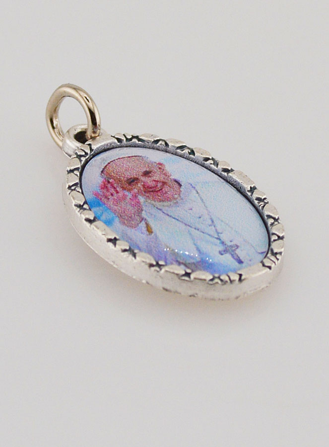 Medaglia Bordo Intrecciato 25 mm - Papa Francesco (pic 3)