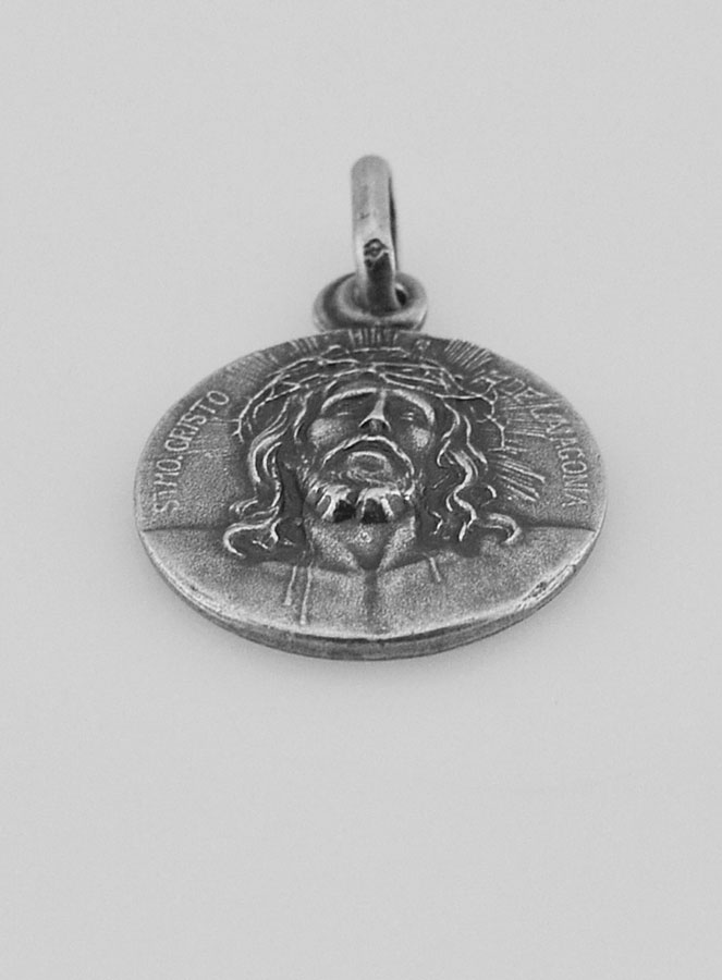 Medaglia Santo Volto di Cristo in Argento - 17 mm (pic 2)