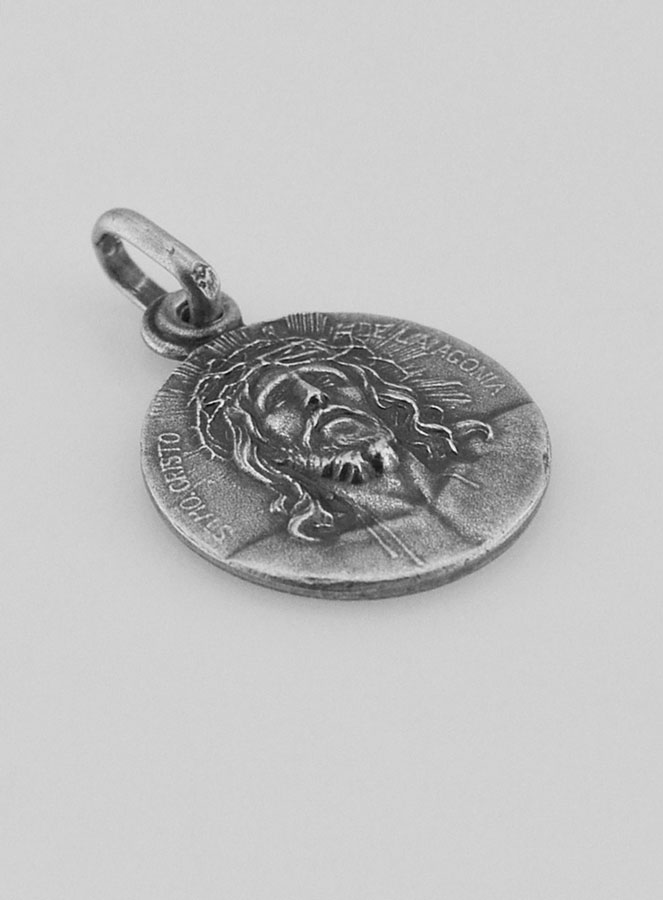 Medaglia Santo Volto di Cristo in Argento - 17 mm (pic 3)