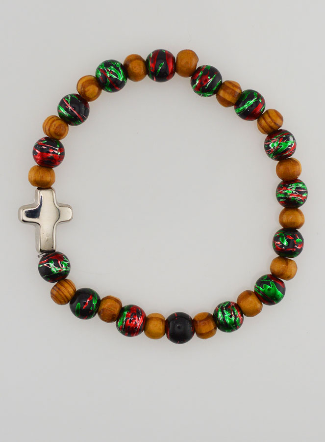 Bracciale Bambino con Croce - Nero (pic 1)