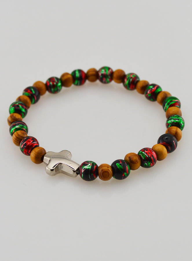 Bracciale Bambino con Croce - Nero (pic 3)