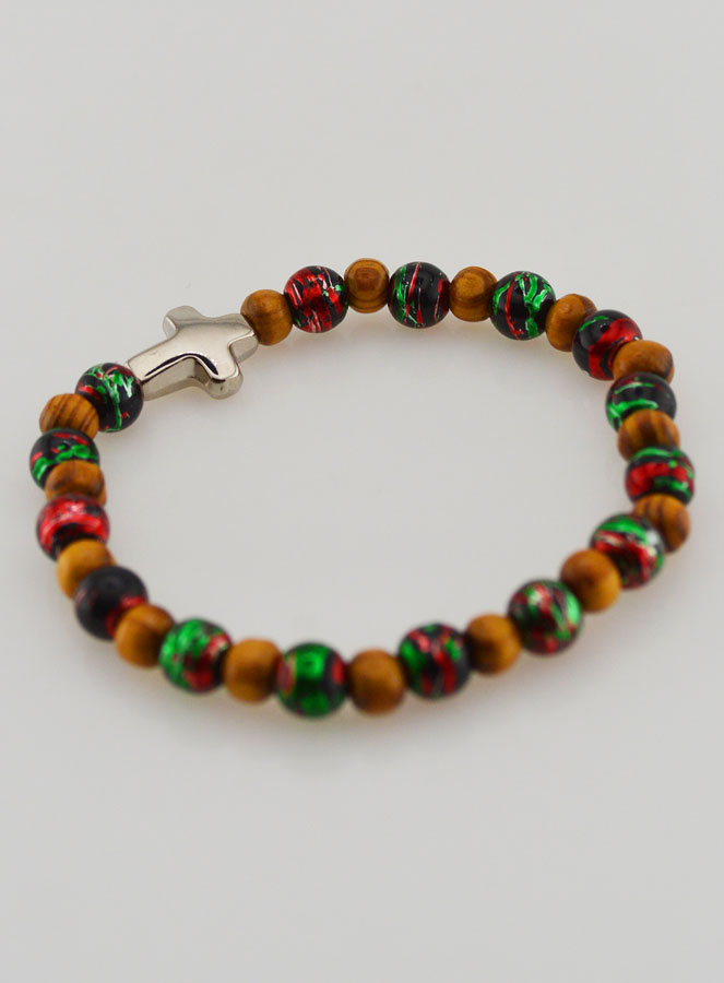 Bracciale Bambino con Croce - Nero (pic 4)