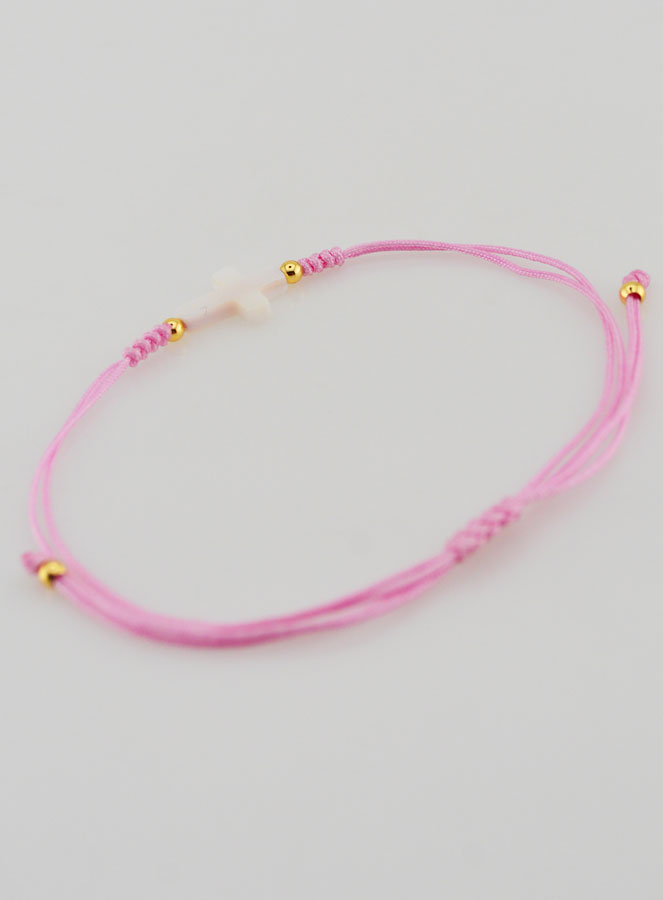 Bracciale con Croce - Rosa (pic 4)