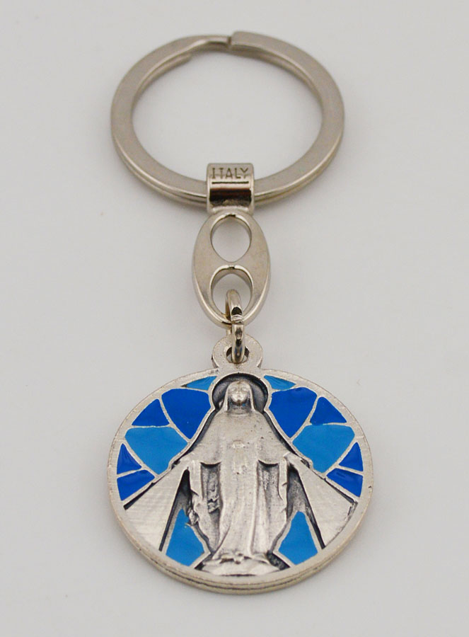 Portachiavi Smaltato Madonna Miracolosa (pic 2)