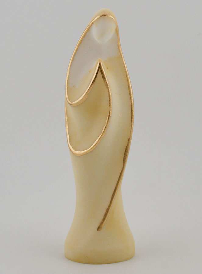 Statua Vergine Moderna in Alabastro - 12cm (pic 1)