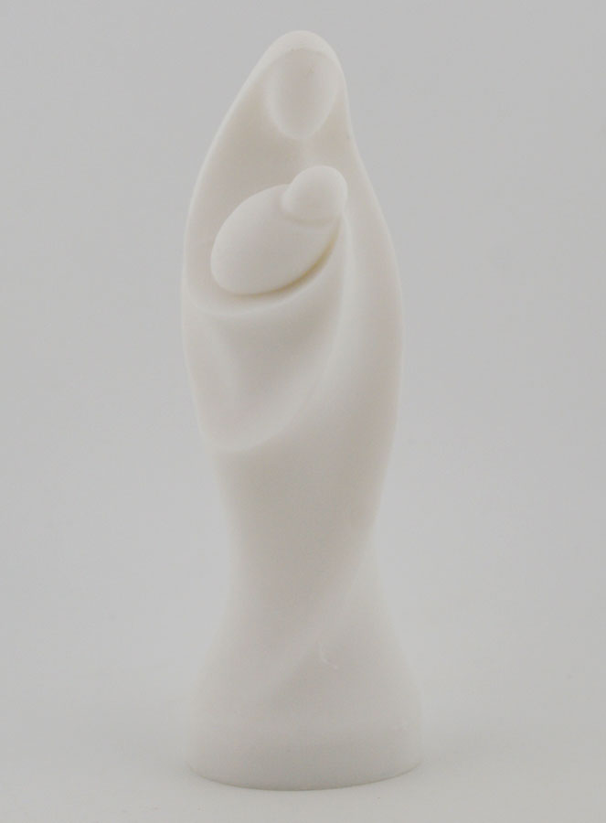 Statua Madonna con Bambino in Alabastro - 12cm (pic 1)