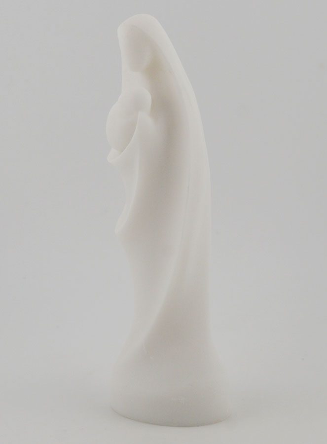 Statua Madonna con Bambino in Alabastro - 12cm (pic 2)