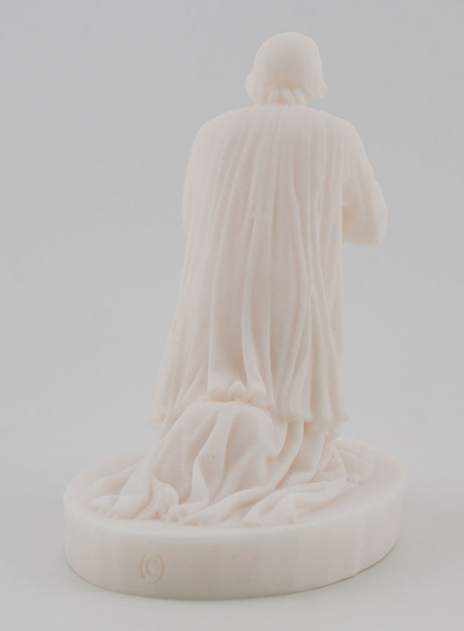 Statua del Santo Curato d'Ars in Alabastro - 12cm (pic 4)