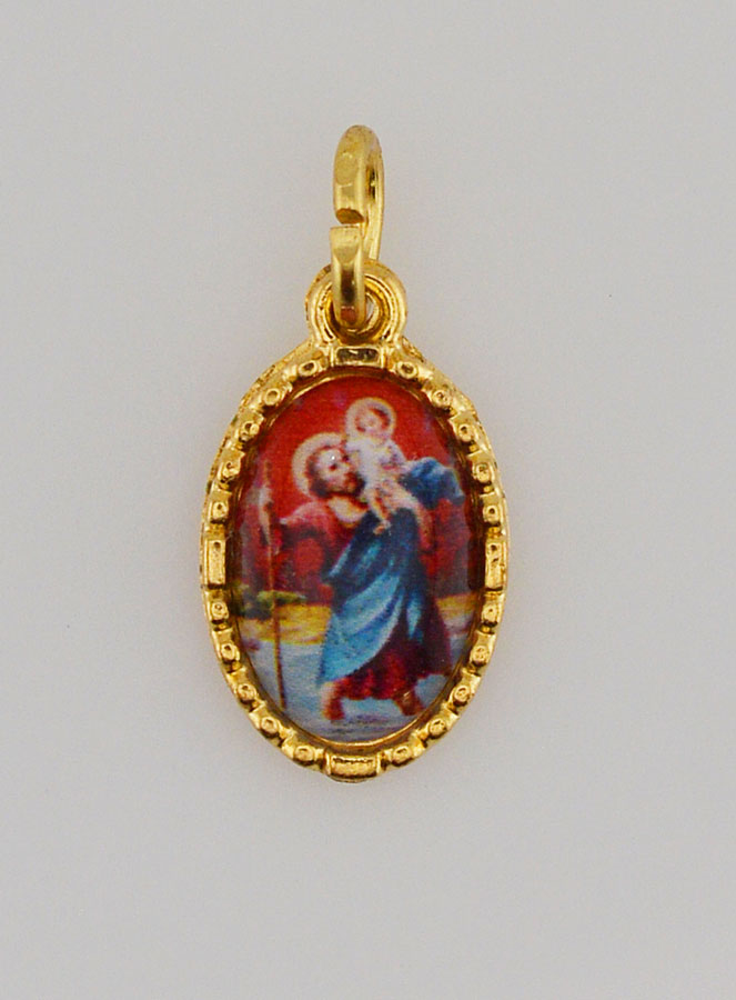 Medaglia Con Bordo 15 mm - San Cristoforo (pic 1)