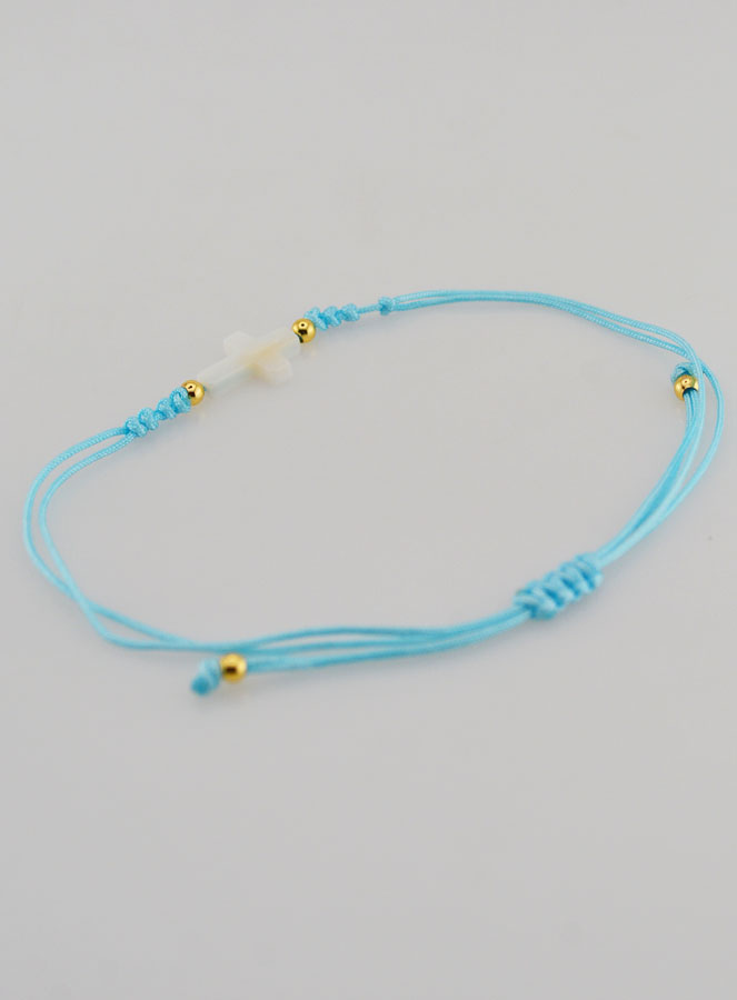 Bracciale con Croce - Blu (pic 4)