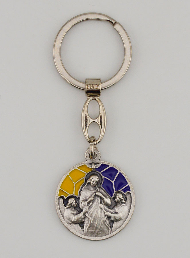 Portachiavi Smaltato Maria che Scioglie i Nodi (pic 1)
