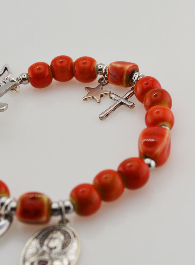 Bracciale con Croce e Medaglia del Sacro Cuore (pic 4)
