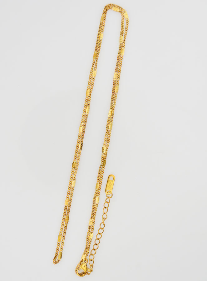 Catena Dorata Maglia Gourmette Fantasia - 60cm (pic 3)