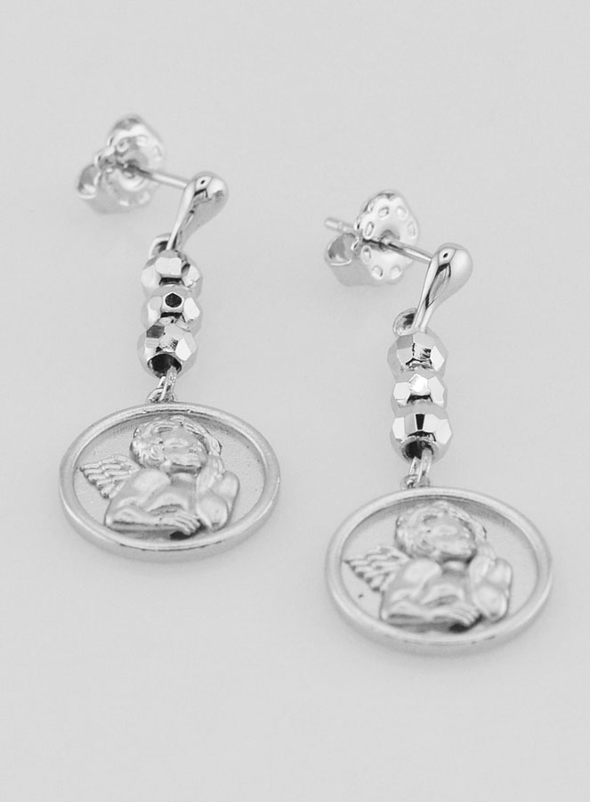 Orecchini Angelo Custode in Ottone Rodiato (pic 2)