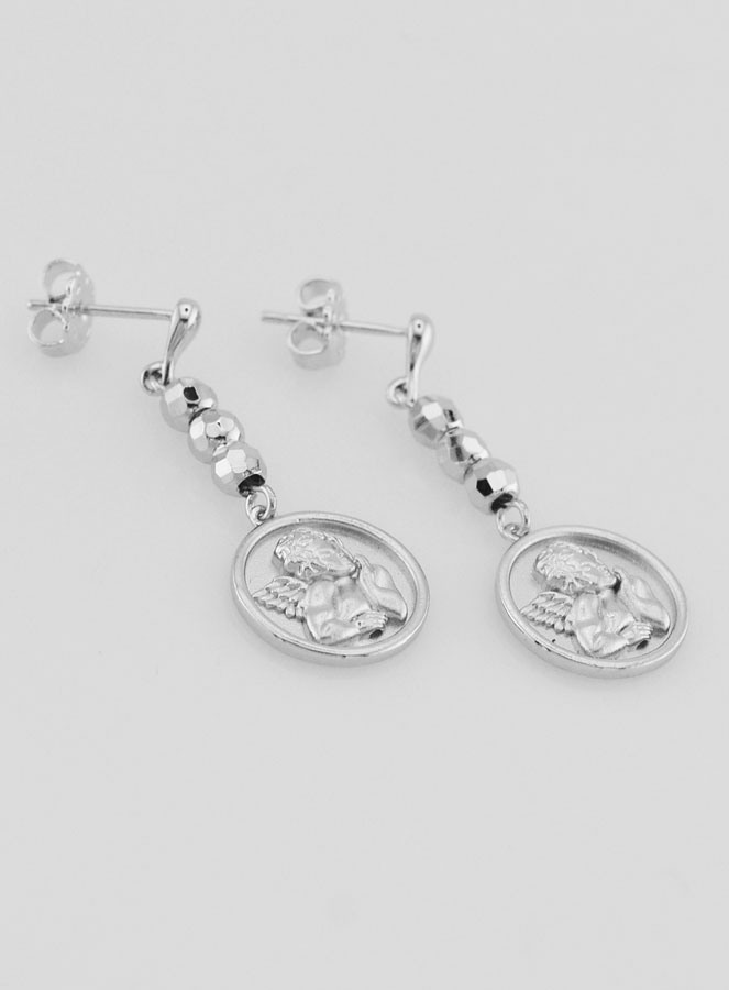 Orecchini Angelo Custode in Ottone Rodiato (pic 3)