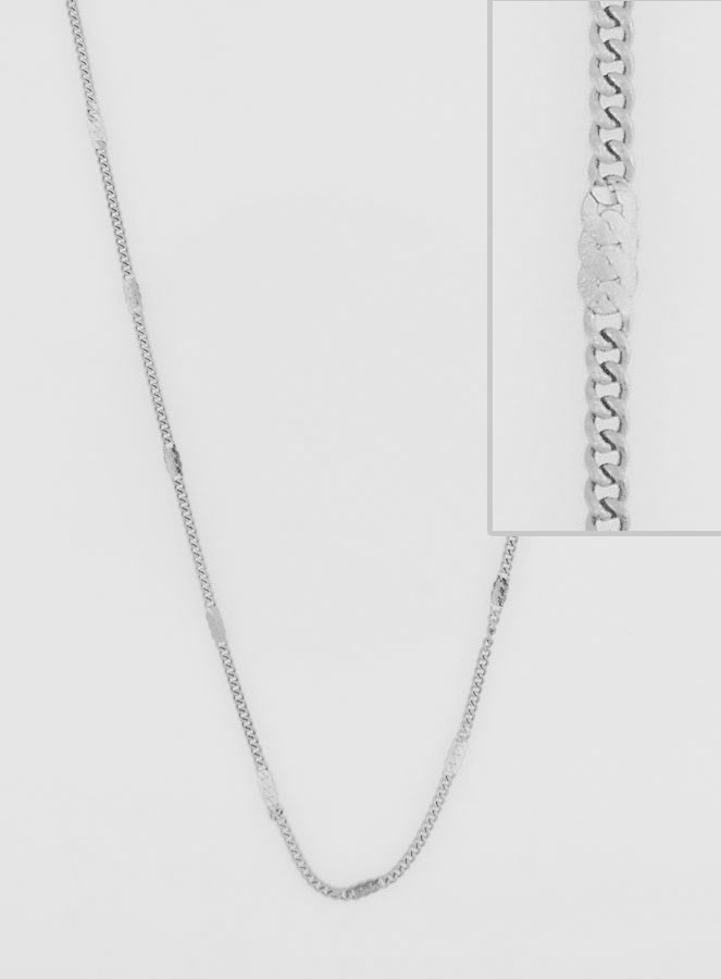 Catena Argentata Maglia Gourmette Fantasia - 60cm (pic 1)