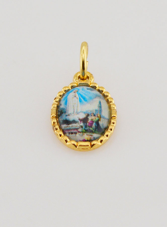 Medaglia Con Bordo 15 mm - Madonna di Fatima (pic 2)