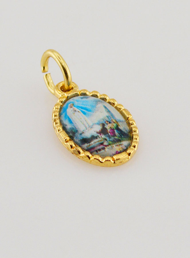 Medaglia Con Bordo 15 mm - Madonna di Fatima (pic 3)