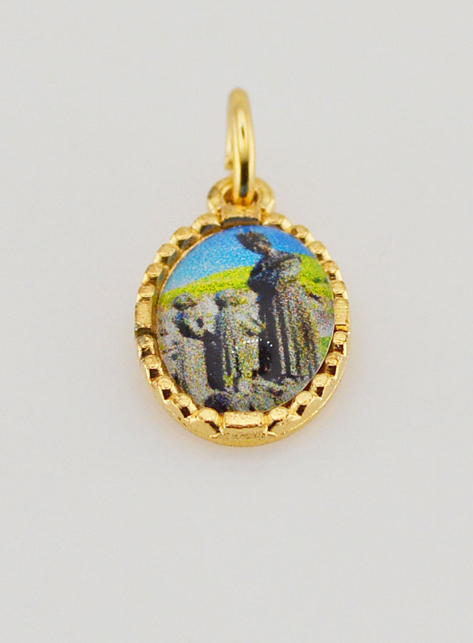 Medaglia Con Bordo 15 mm - Madonna di la Salette (pic 2)