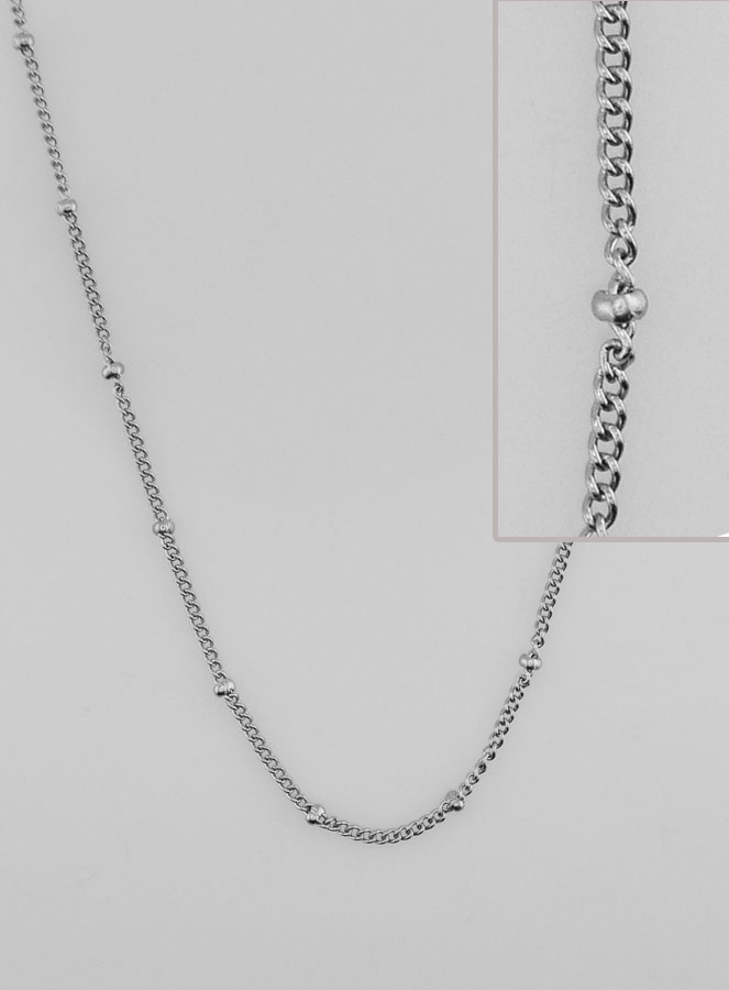 Catena Argentata Maglia Gourmette Fantasia - 50cm (pic 1)