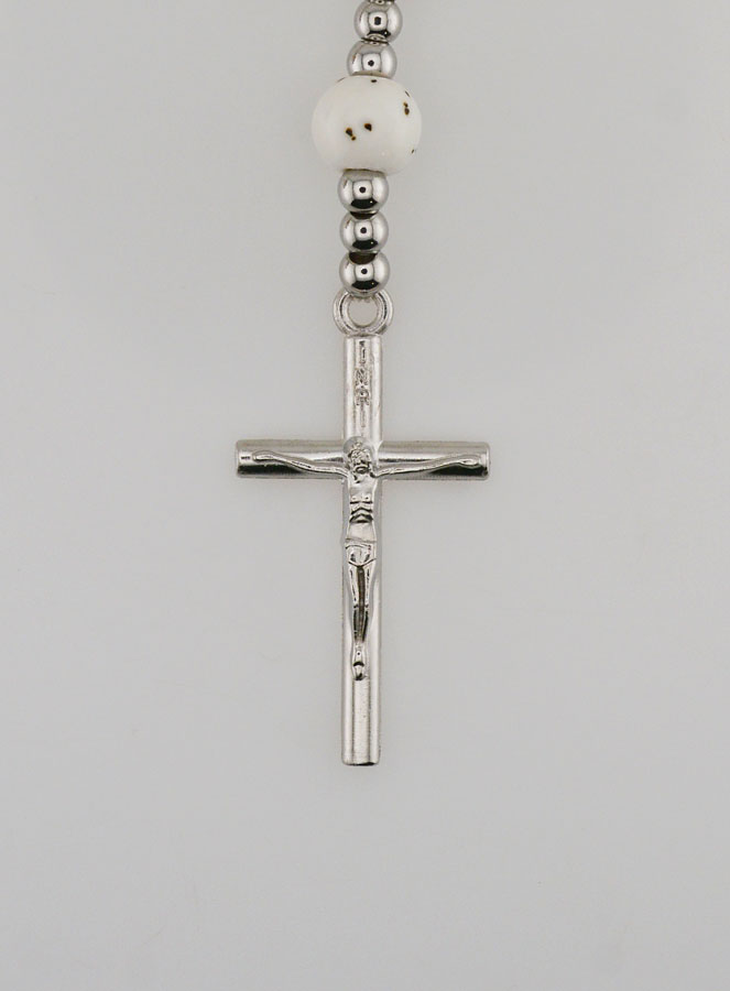Rosario Elastico in Ceramica - Sacro Cuore di Maria (pic 3)