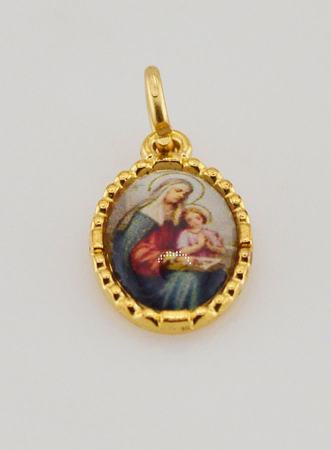 Medaglia Con Bordo 15 mm - Sant'Anna (pic 2)