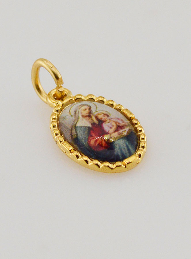 Medaglia Con Bordo 15 mm - Sant'Anna (pic 3)