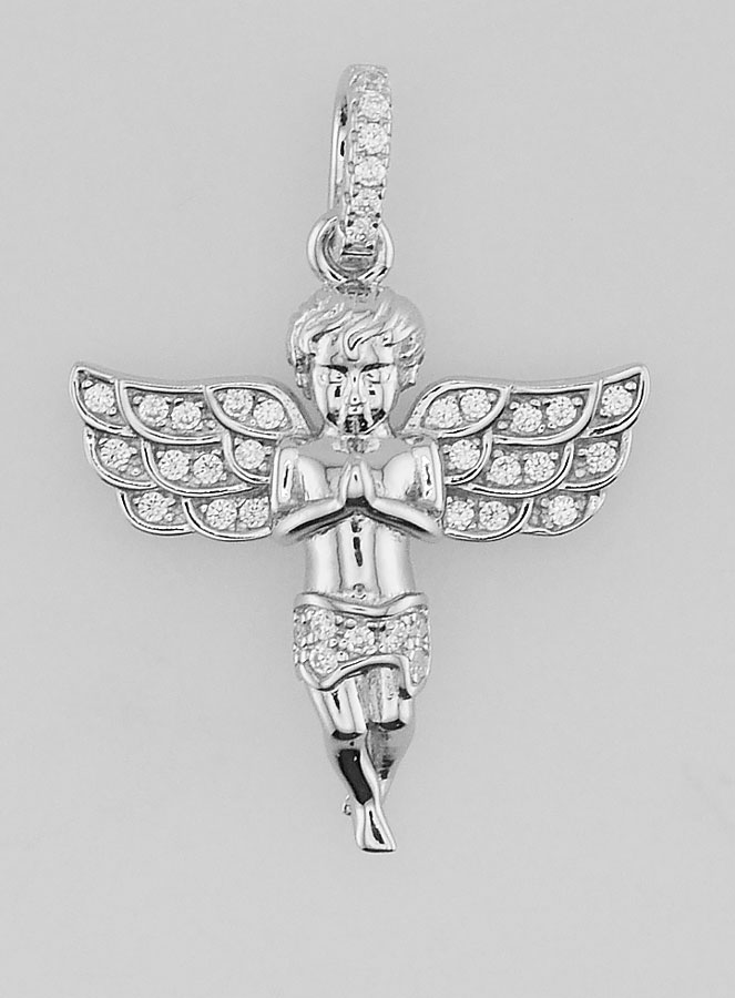 Ciondolo Angelo Custode in Argento (pic 1)