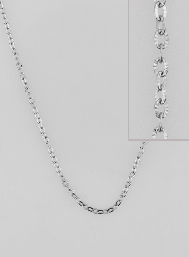 Catena Argentata Maglia Fantasia - 50cm (pic 1)