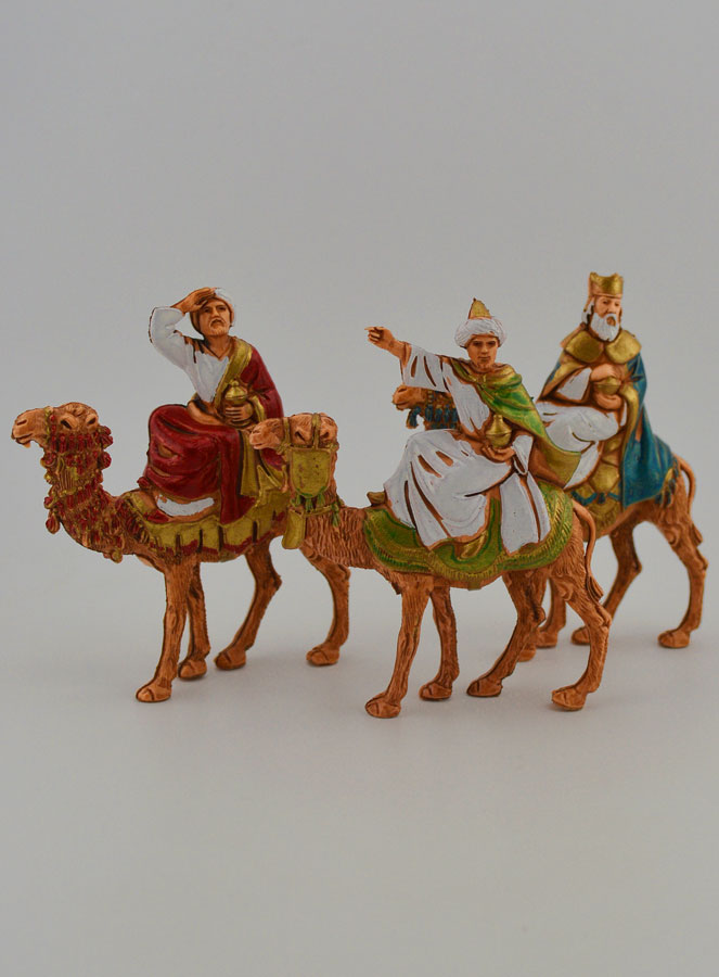 Statuine Santons Re Magi su Cammello - 6cm (pic 1)