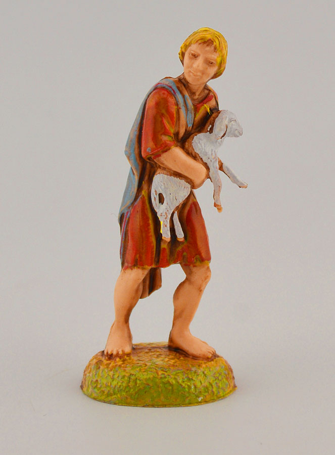 Statuina Santon Pastore con Pecora - 6cm (pic 1)