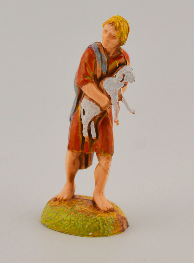 Statuina Santon Pastore con Pecora - 6cm (pic 2)