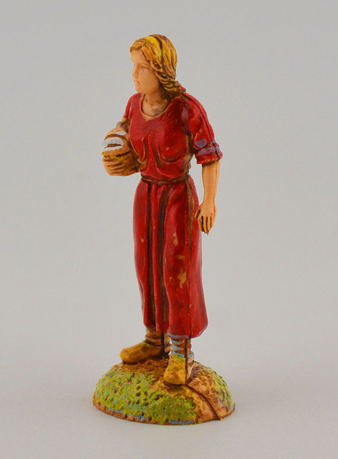 Statuina Santon Donna con Cesto- 6cm (pic 2)