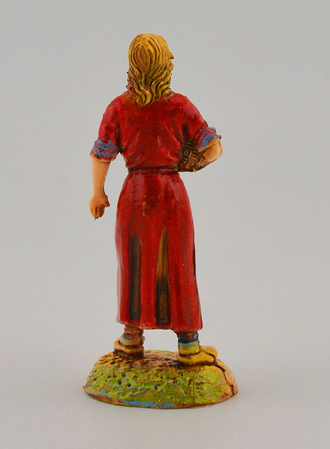 Statuina Santon Donna con Cesto- 6cm (pic 4)