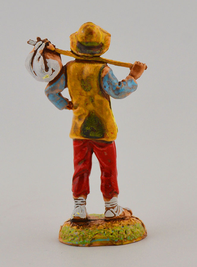 Statuina Santon Pastore con Fagotto - 6cm (pic 4)