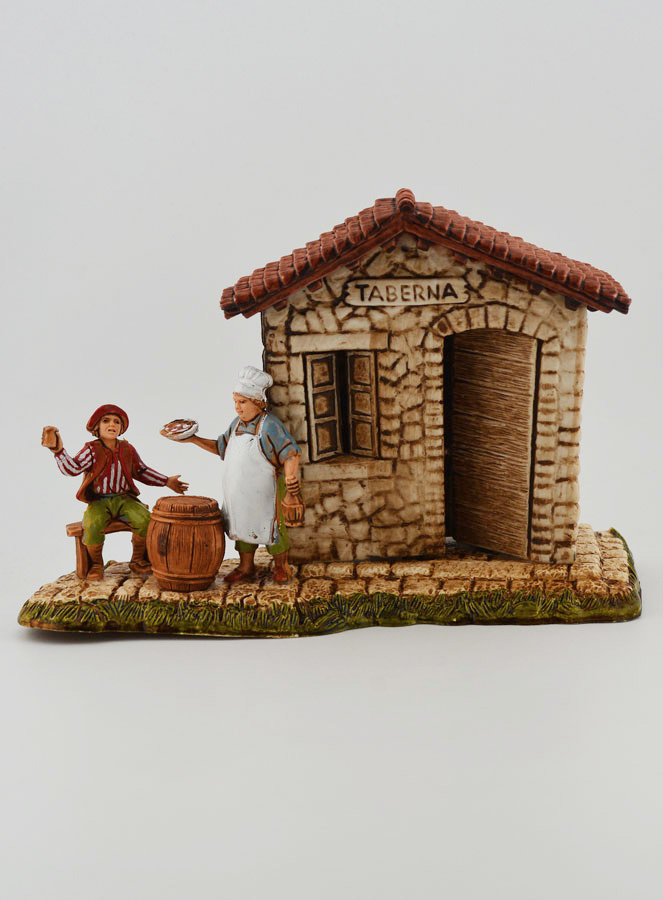 Statuina Santon Taverna con Cliente e Oste (pic 1)