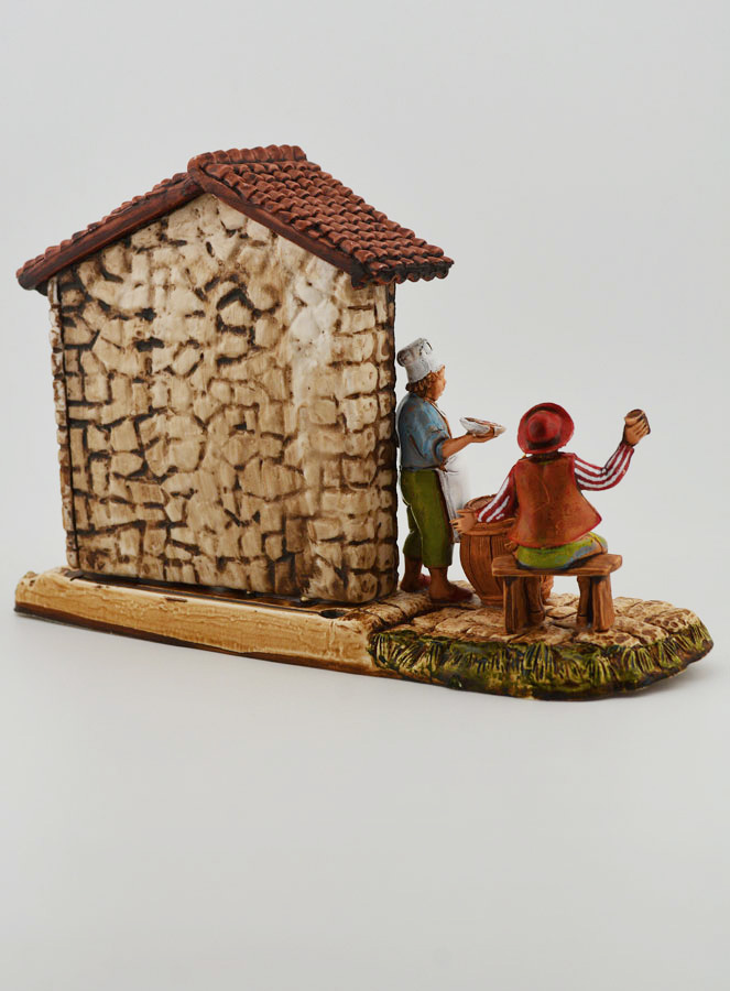 Statuina Santon Taverna con Cliente e Oste (pic 4)
