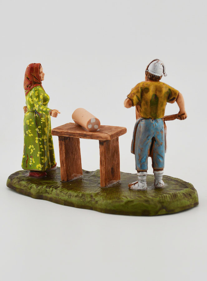 Statuina Santon Salumiere con Cliente (pic 4)