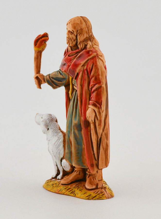 Santon Guardiano Notturno con Cane - 6cm (pic 2)
