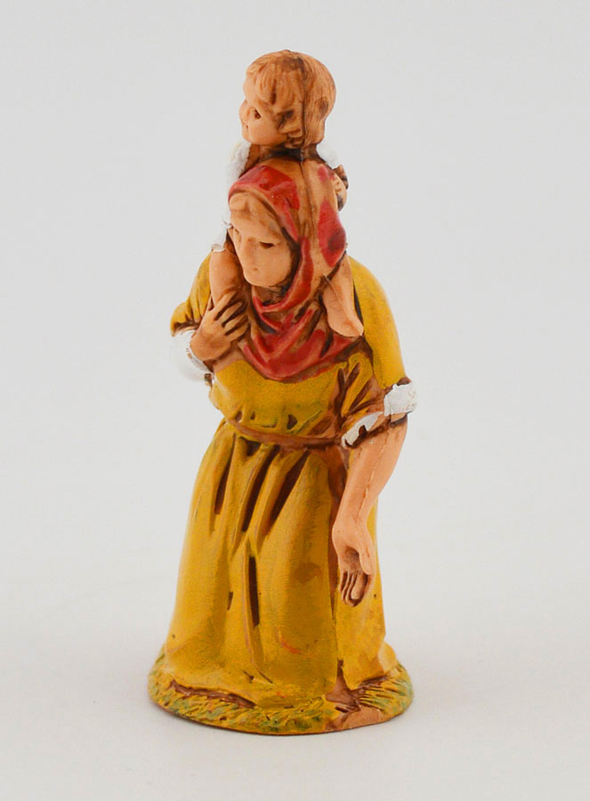 Santon Mendicante con Bambino - 6cm (pic 2)