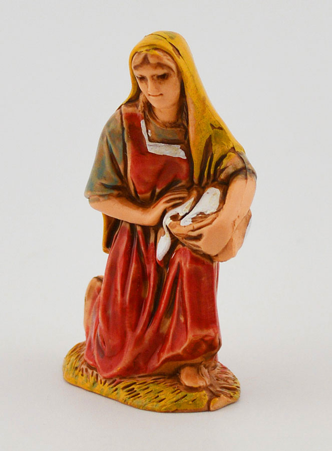 Santon Lavandaia con Cesto - 6cm (pic 2)