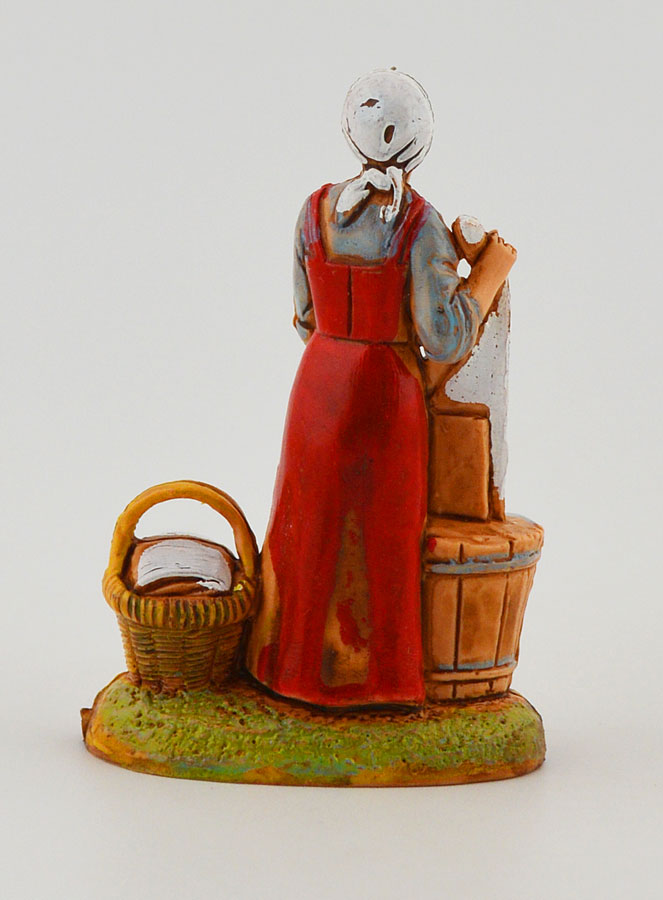 Santon Lavandaia con Biancheria - 6cm (pic 4)