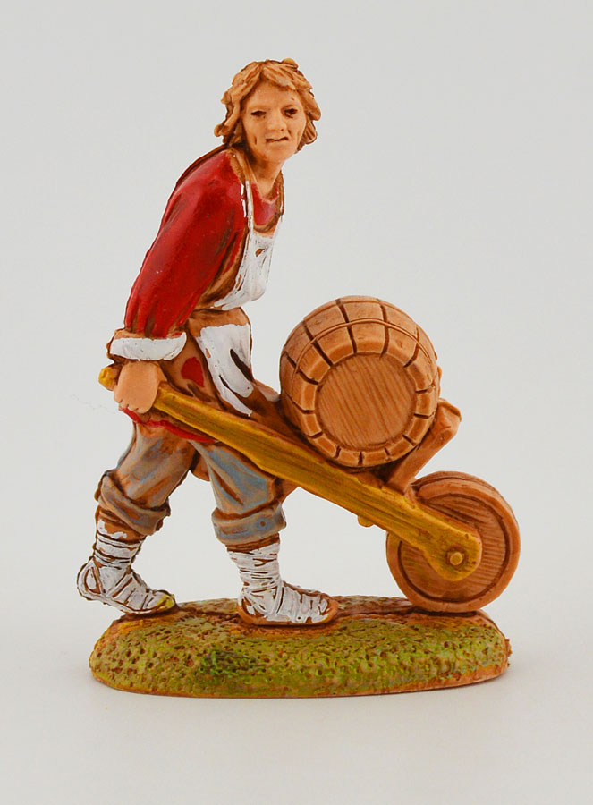 Santon Bottaio con Carrello - 6cm (pic 1)