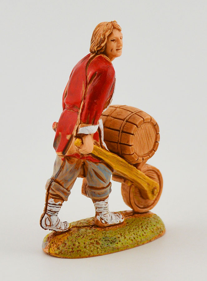 Santon Bottaio con Carrello - 6cm (pic 2)