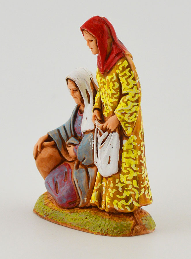 Santon Donne con Anfora e Biancheria - 6cm (pic 2)