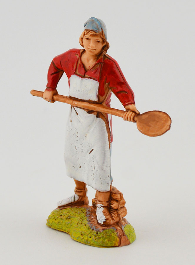 Statuina Santon Fornaio con Pala da Forno - 6cm (pic 2)