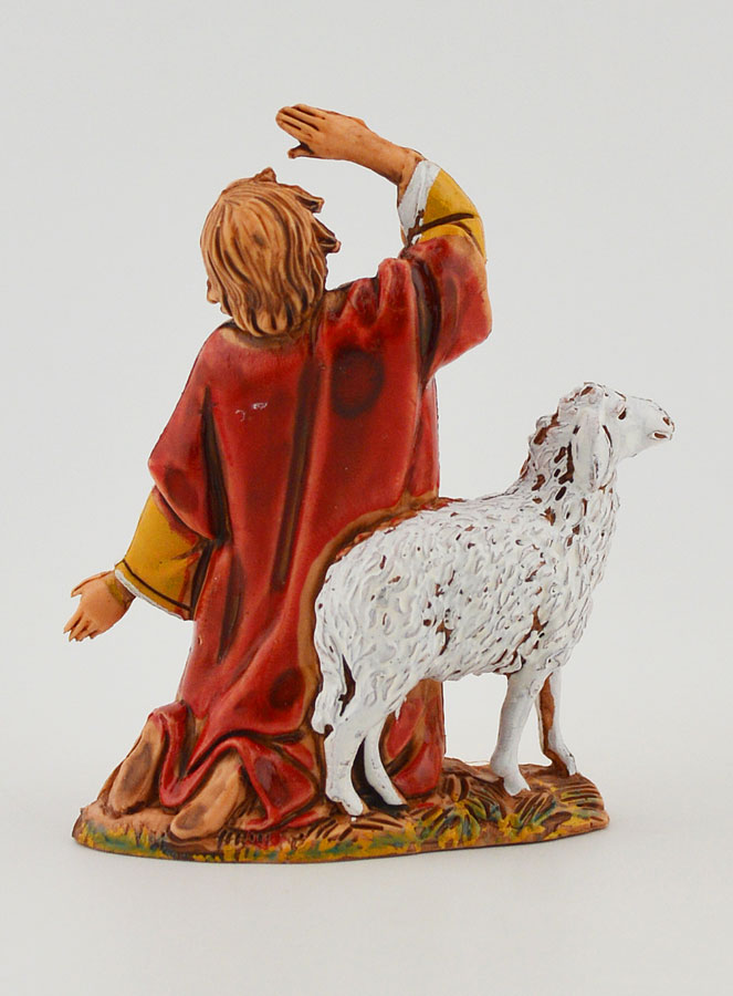 Statuina Santon Pastore che Ricchiama il Gregge - 6cm (pic 4)