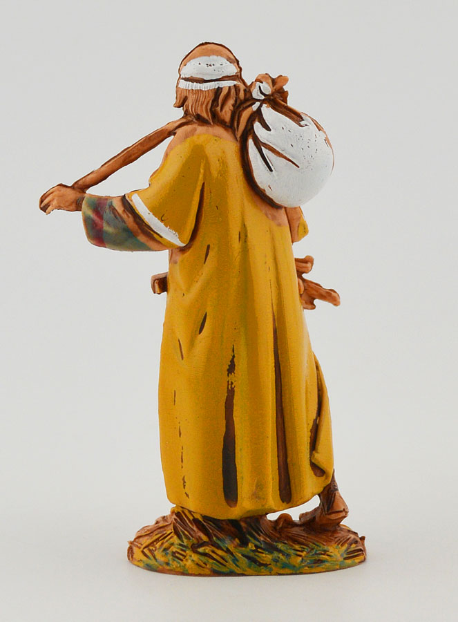 Statuina Santon Viandante Raccoglitore di Legna - 6cm (pic 4)
