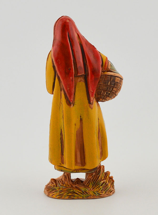Santon Donna con Cesto di Biancheria - 6cm (pic 4)